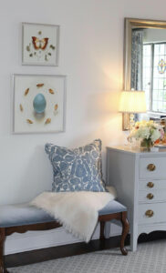 Ida Floreak art works in Goetze's bedroom