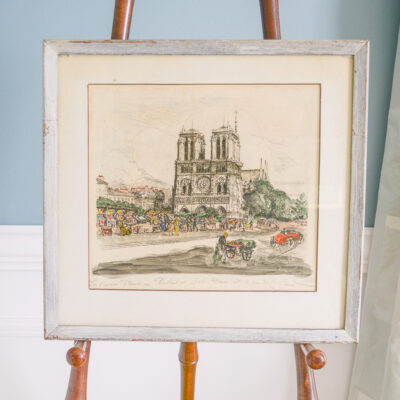 Andor Dobai Szekely Paris street scene etchings