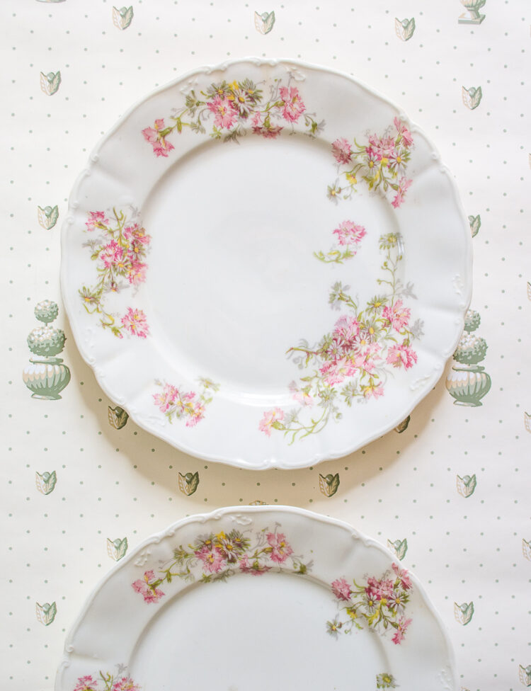 Guerin Limoges floral plates