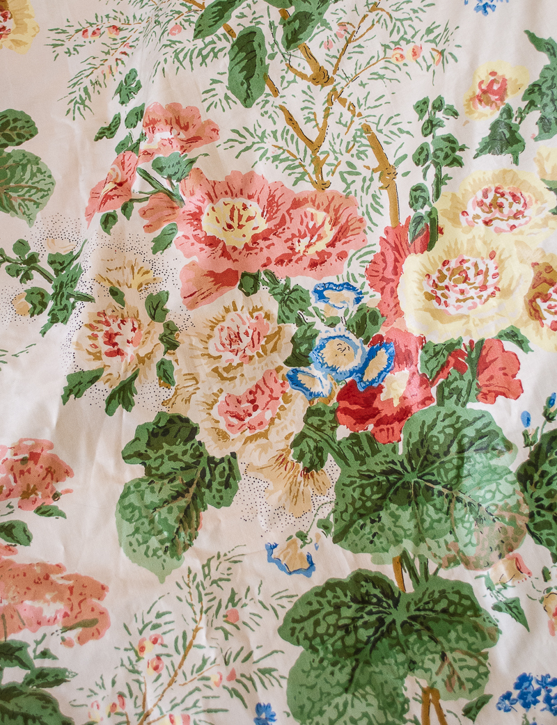 althea-lee-jofa-hollyhock-fabric-1 - Pender & Peony - A Southern Blog