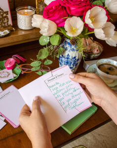 The beauty of a handwritten note on pretty stationery is a cheery way to show you care this winter