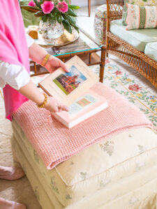 Randolph-Macon book is one of the sentimental touches in my grandmillennial style living room