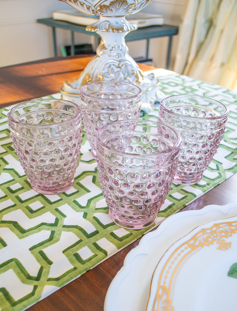 lilac hobnail glasses are a styling drinks glass to keep in your cabinet for entertaining essentials