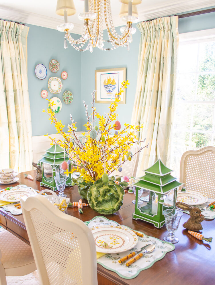 Green & Yellow Spring Tablescape with Spode's Wicker Dell - Pender ...