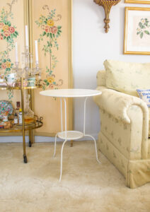 Use an Ikea Lindved table as the base for a skirted table