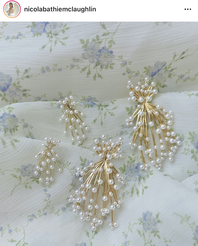 pearl earrings from Nicola Bathie Mclaughlin