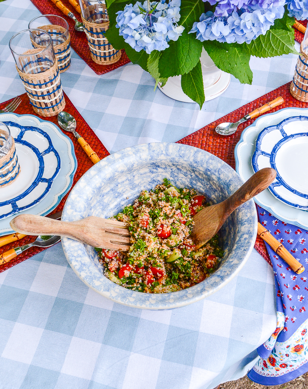 Tabbouleh is the perfect summer side dish for hot weather and dining out of doors