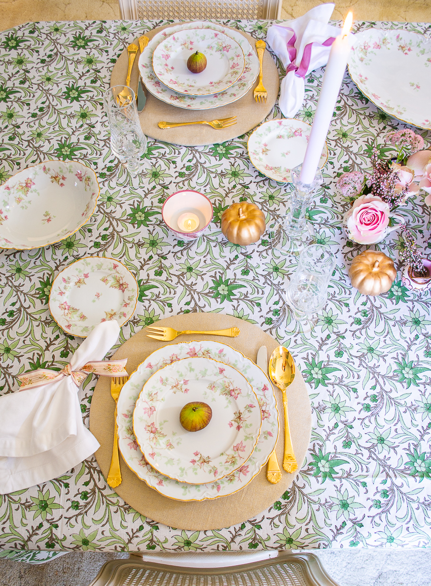 Layer pattern on pattern even with your tablescapes