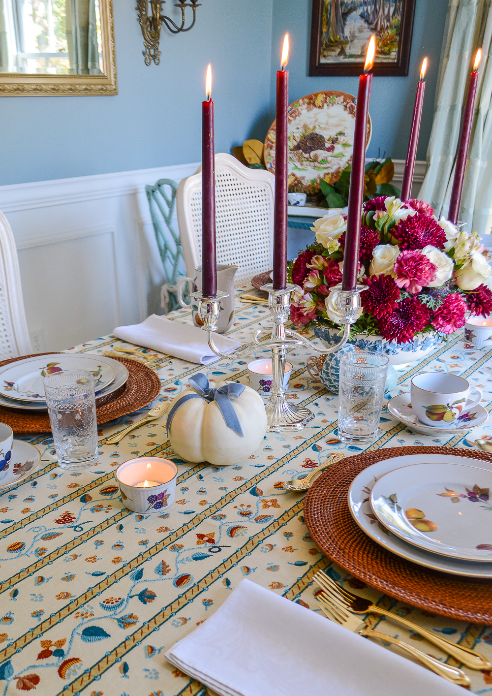 Our Thanksgiving Tablescape with Williams Sonoma – The Blue Hydrangeas – A  Petite Fashion and Lifestyle Blog