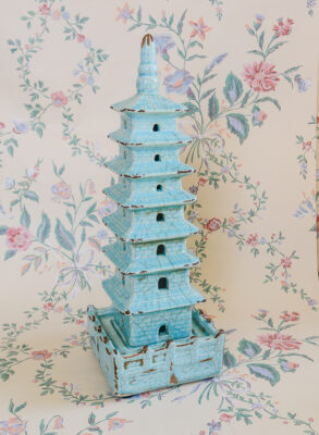 Aqua Blue Pagoda, Ceramic