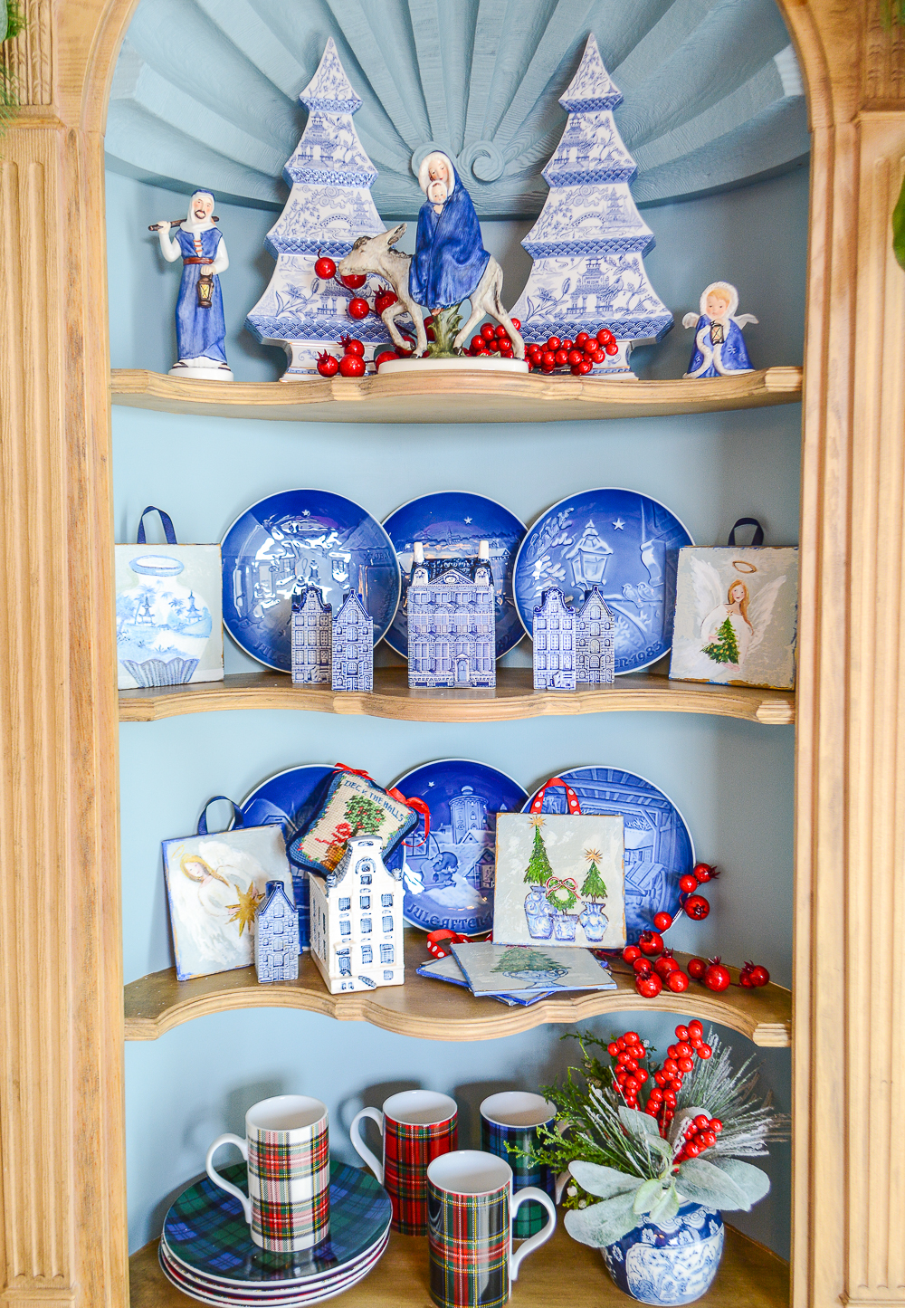 Shop the blue and white Christmas collection on penderandpeony.com