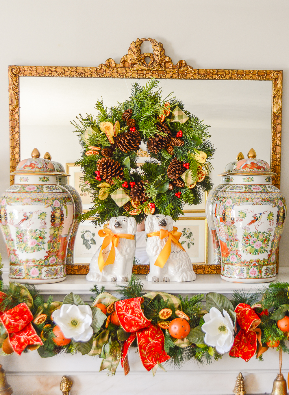 Shop the Christmas Floral Collection from Pender & Peony for unique custom florals, ribbon, and decor to add that holiday magic to your home this season!