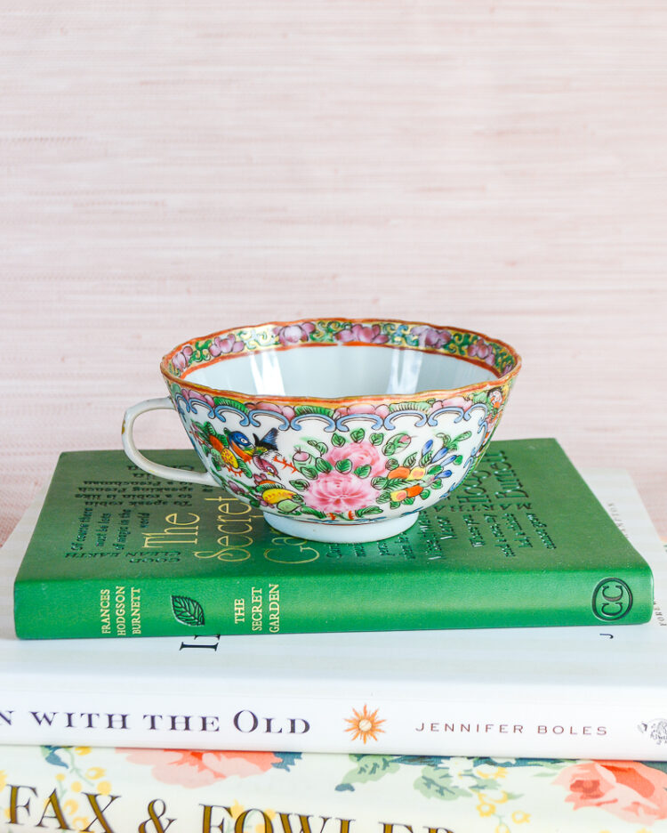 Antique Rose Medallion Cup