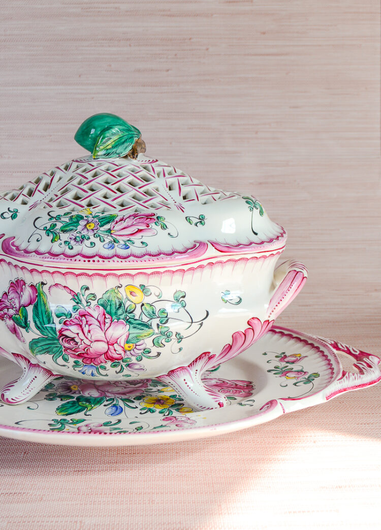 Shop this gorgeous French Faience tureen from Georges Martel on penderandpeony.com