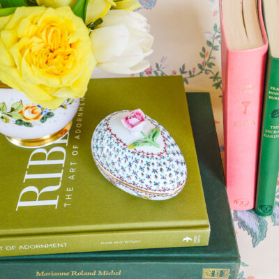 A pretty pierced egg box with floral design.