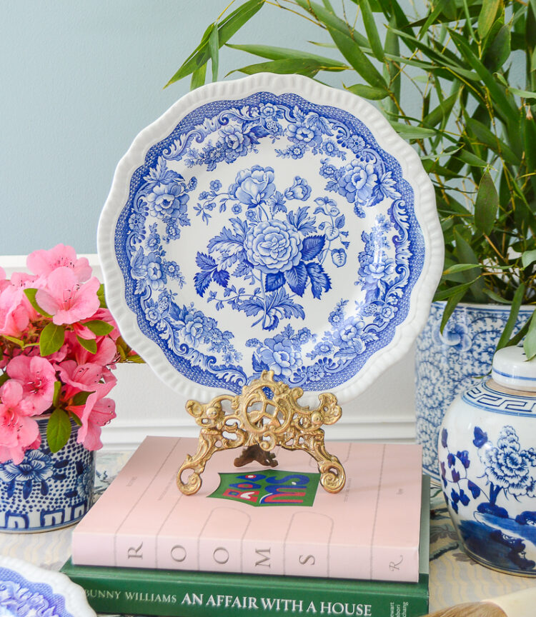 Add these pretty plates to your blue and white collection!