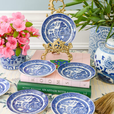 A lovely blue and white group for a plate wall!