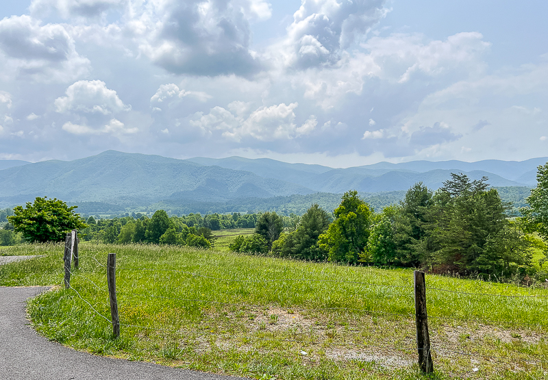 View of Smoky Mountains in East TN