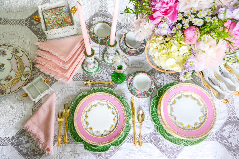 Rococo Revival: A Pink & Green Tablescape – Pender & Peony