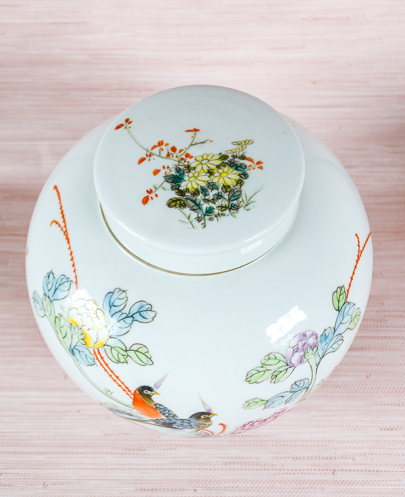 Famille Rose Bird & Peony Ginger Jar - Image 5