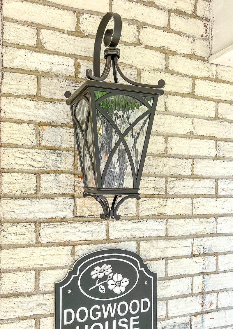 Close up of the Fleur de Lis Living Alexandra lantern
