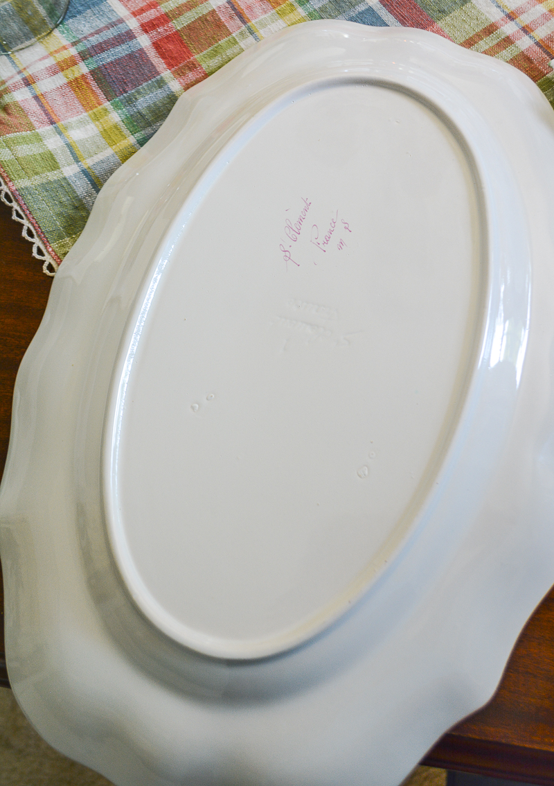 French faience Chinoiserie motif