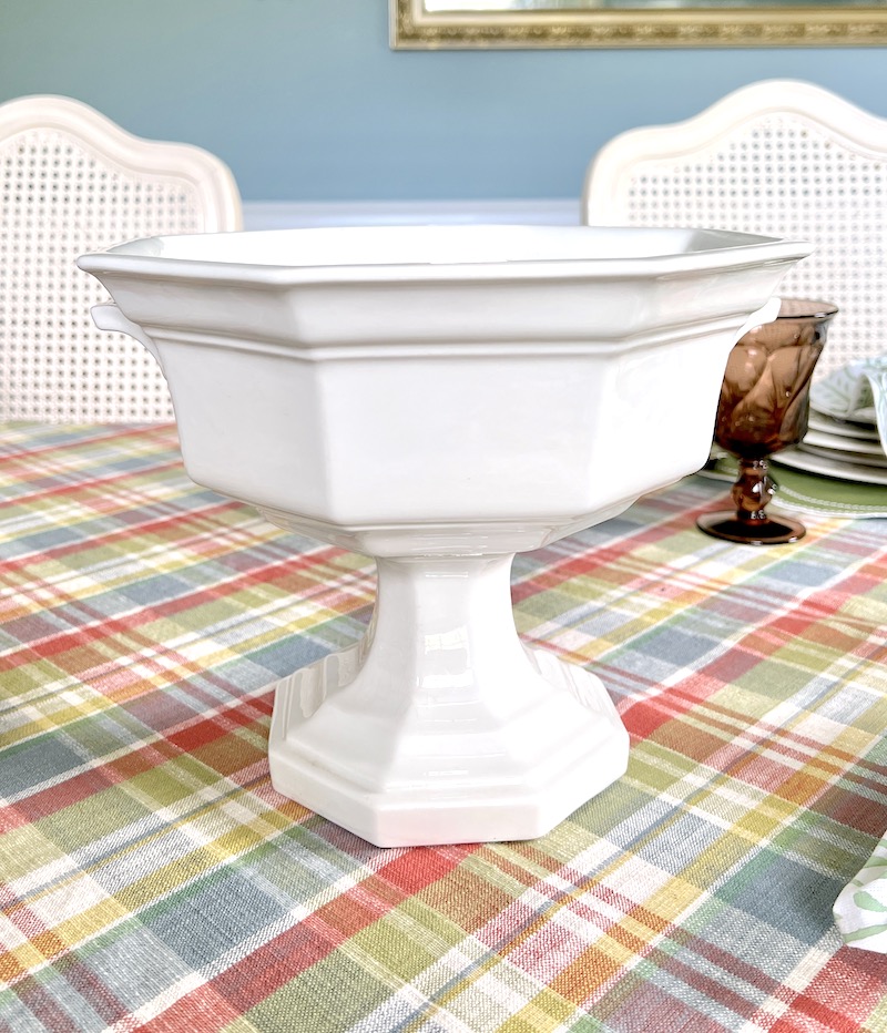 Red Cliff Ironstone heritage pattern compote