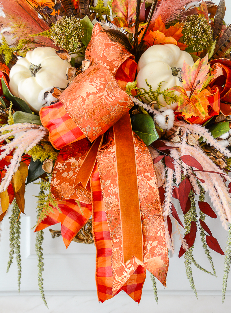 Copper Leaf Linen Ribbon - Pender & Peony - A Southern Blog
