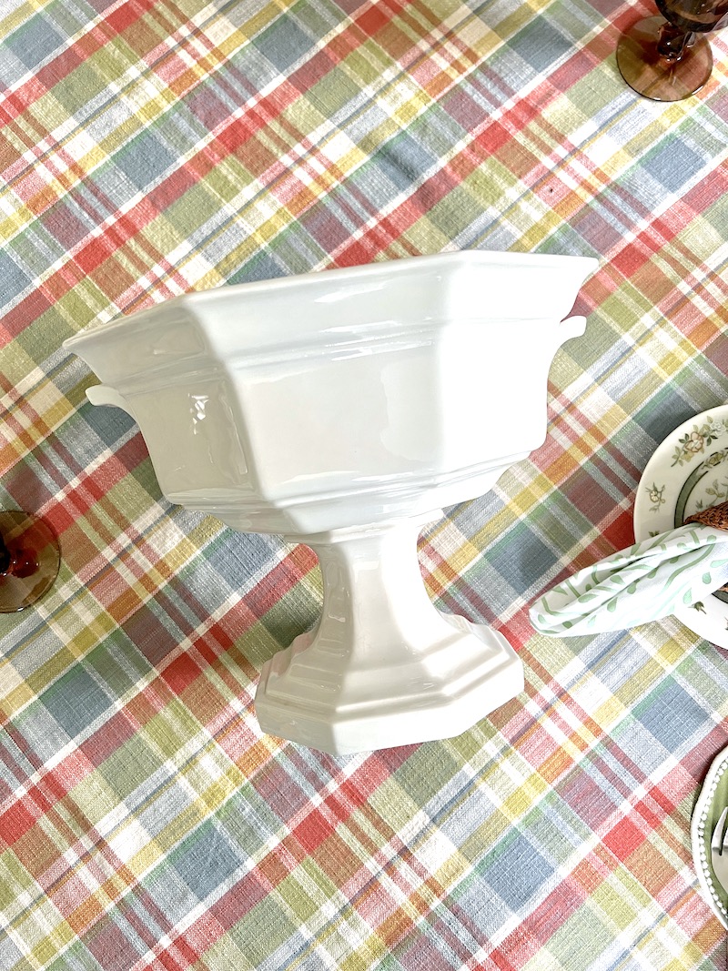 Red Cliff Ironstone heritage pattern compote