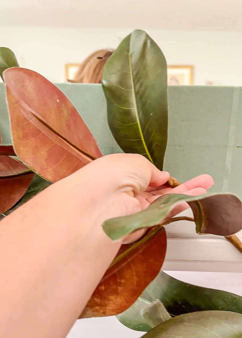 Step 1 to DIY my autumn sculptural garland