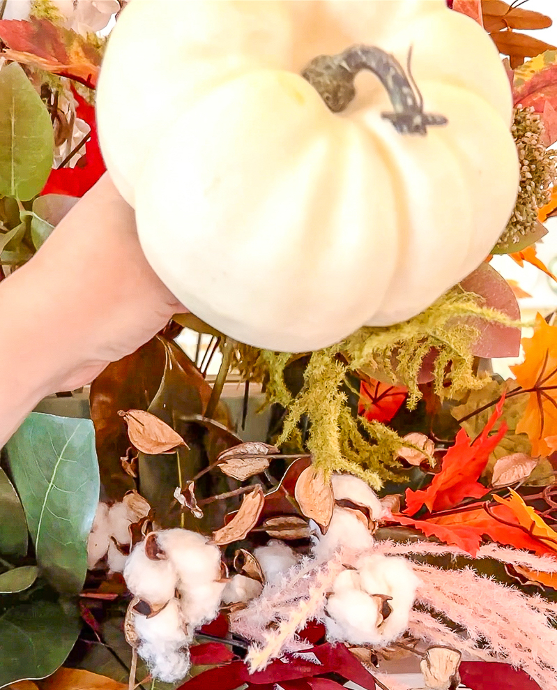 Step 6 to DIY my autumn sculptural garland