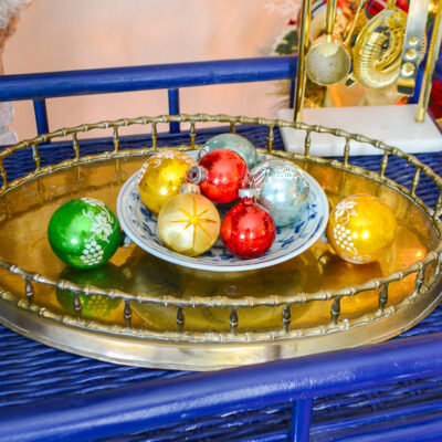 8 Midcentury glass ornament balls available on penderandpeony.com