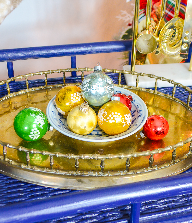 8 Midcentury glass ornament balls available on penderandpeony.com