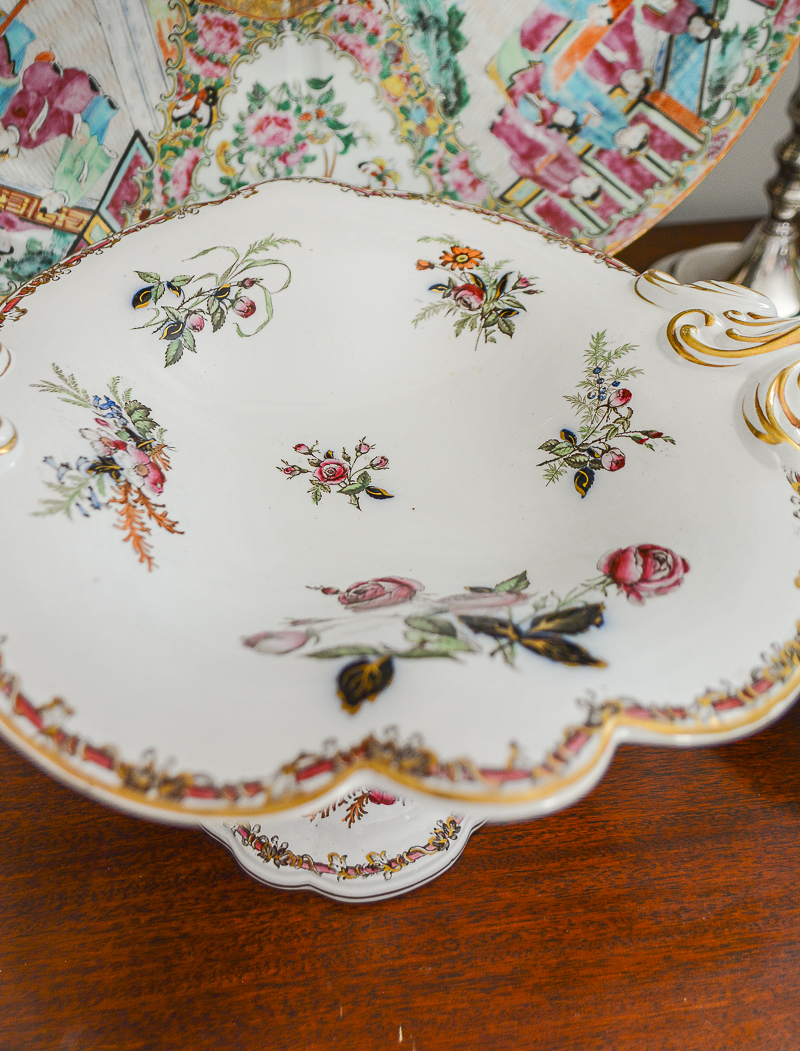 Victorian Rose Ironstone Dessert Servers - Image 9