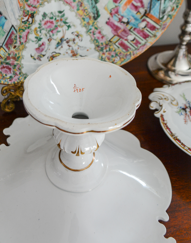 Victorian Rose Ironstone Dessert Servers - Image 10