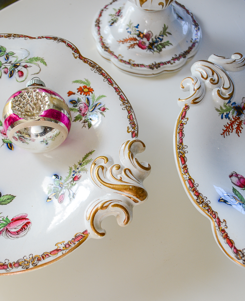 Victorian Rose Ironstone Dessert Servers - Image 6