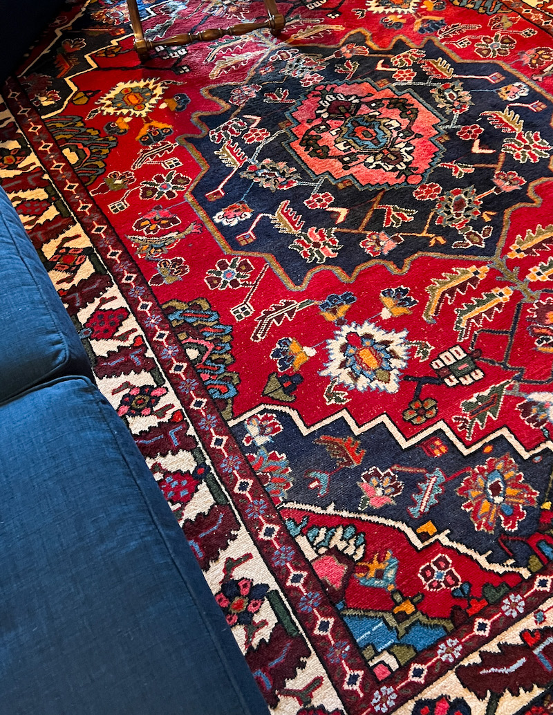 How to care for your handmade rug - the after of my Heriz Persian Rug