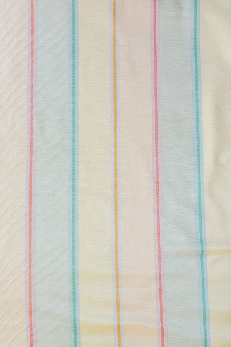 Pastel moiré stripe fabric