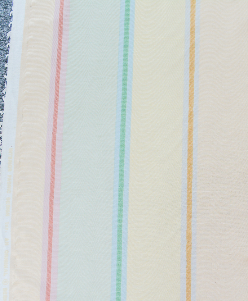 Pastel moiré stripe fabric