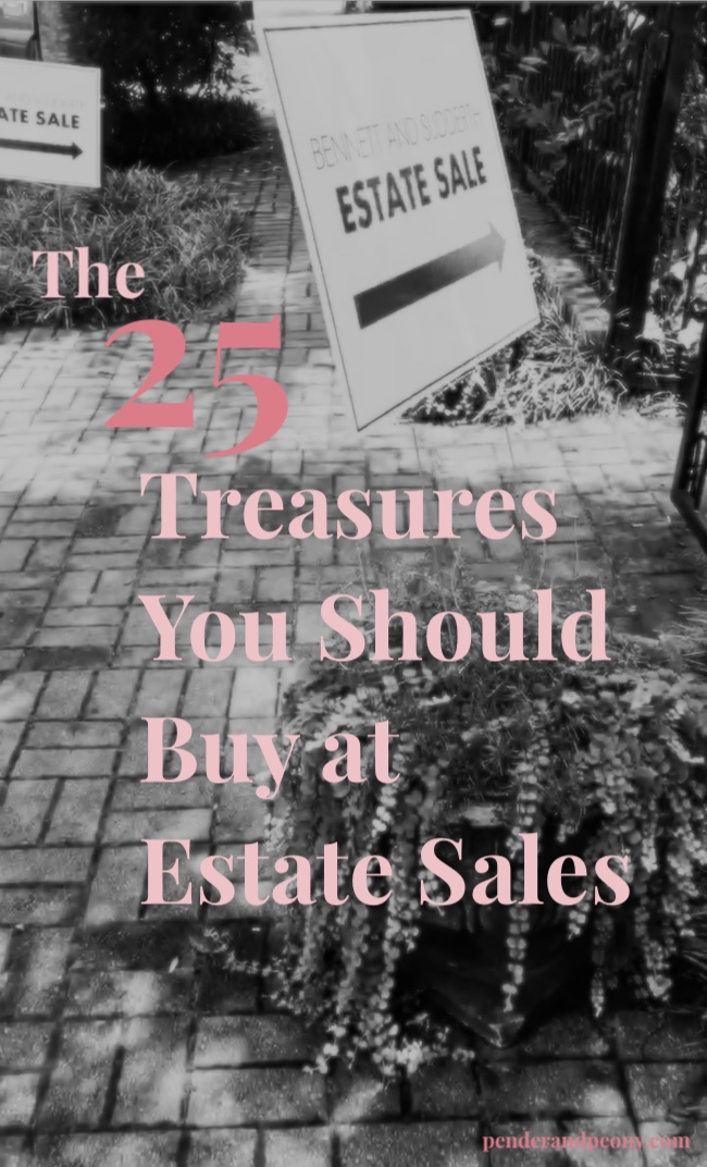 What you should buy at estate sales - sign for estate sale
