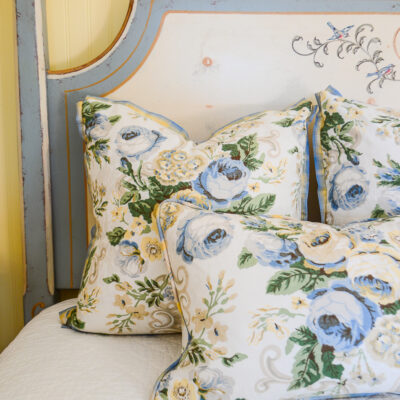 Blue rose Castleton floral pillows - P&P's Grandmillennial Pillow Collection