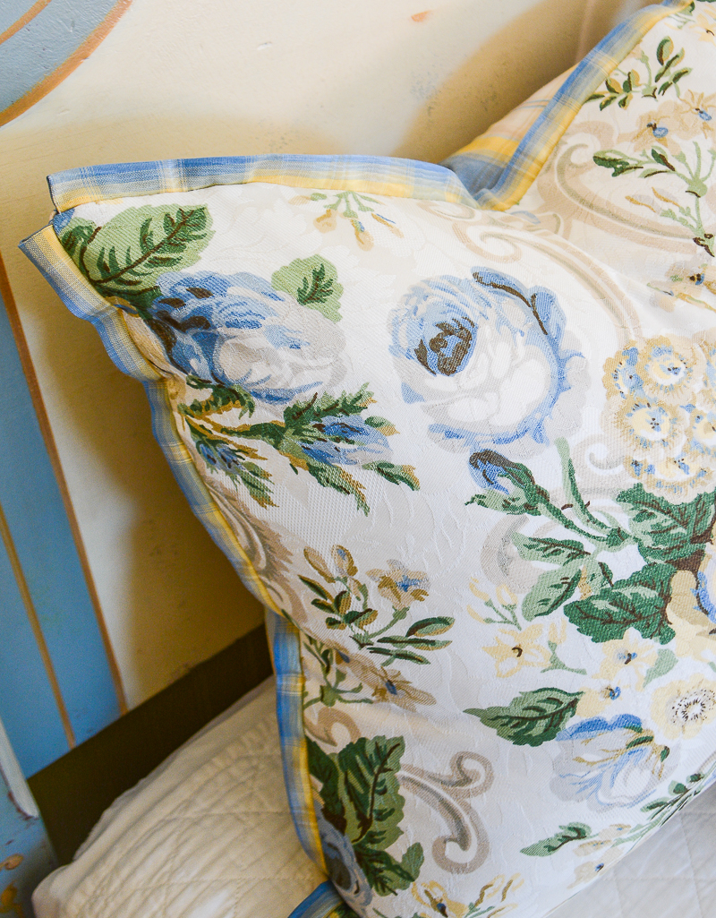 Blue rose Castleton floral pillows - P&P's Grandmillennial Pillow Collection