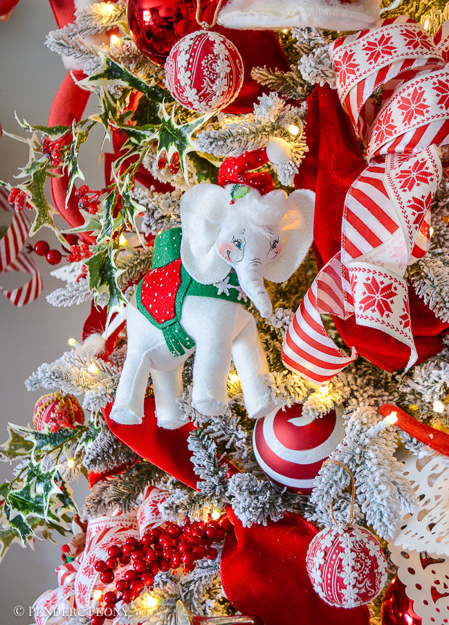 red-and-white-christmas-tree-annalee-elephant