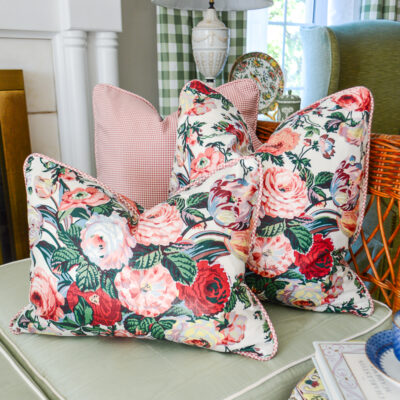 Waverly Noelle chintz pillows from P&P's Grandmillennial Pillow Collection