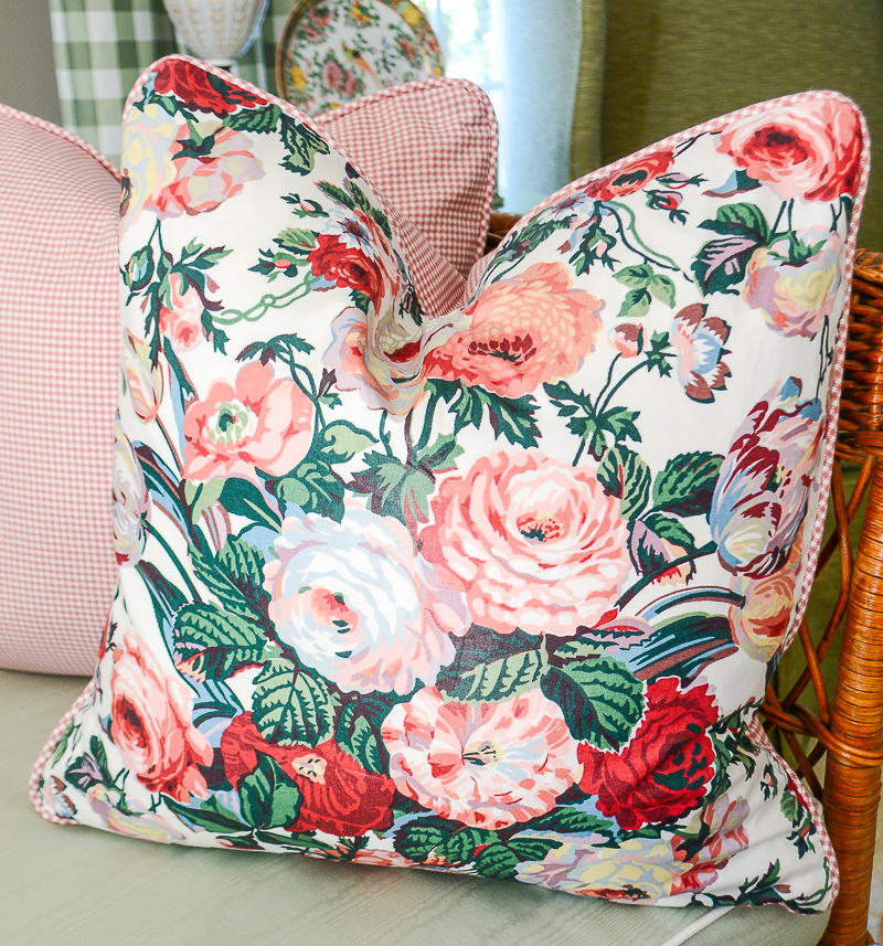 Waverly Noelle chintz pillows from P&P's Grandmillennial Pillow Collection