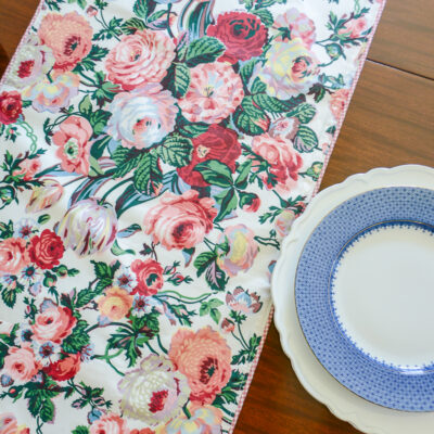 Waverly Noelle table runner from P&P's Grandmillennial Pillow Collection