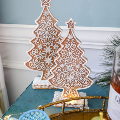 Frosted gingerbread trees