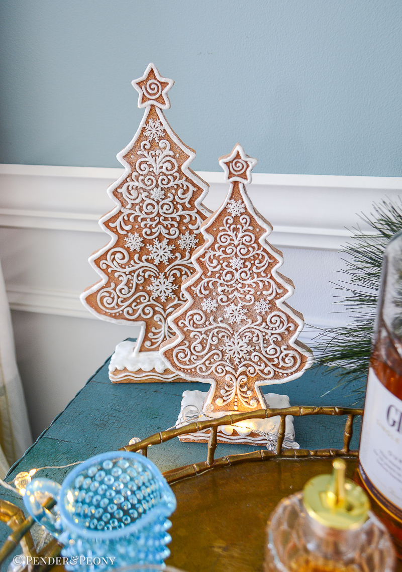 Frosted gingerbread trees