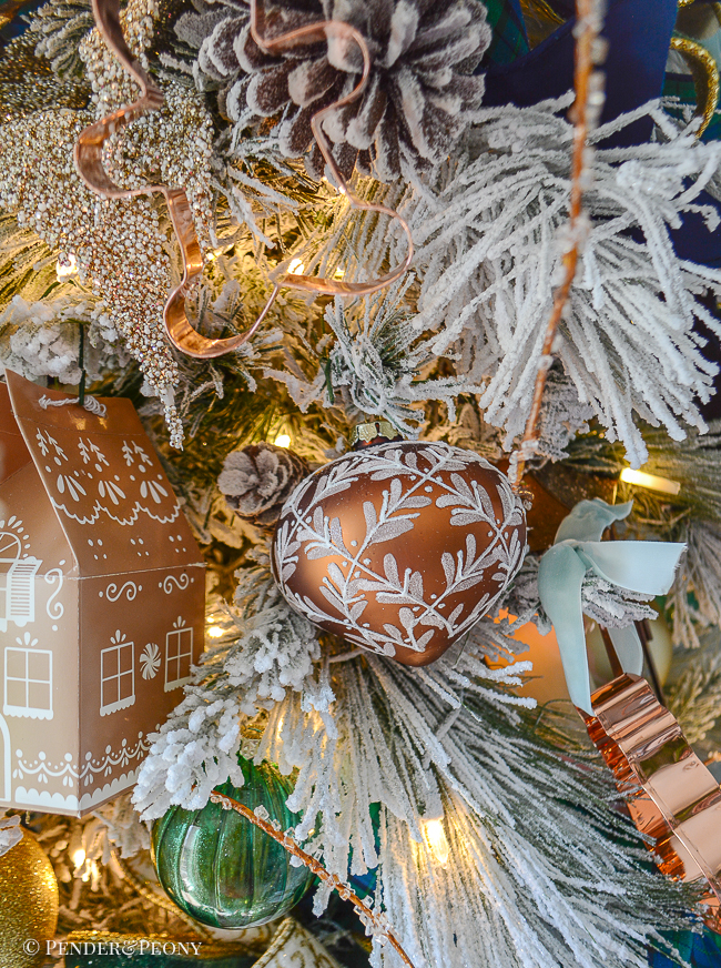 copper vine ornament