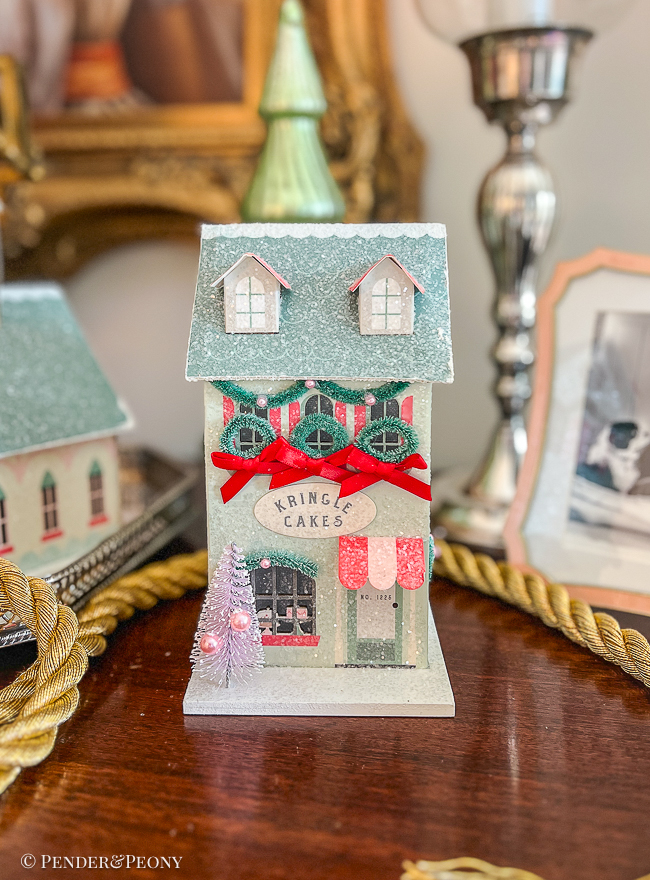 My Mind's Eye paper Christmas village houses